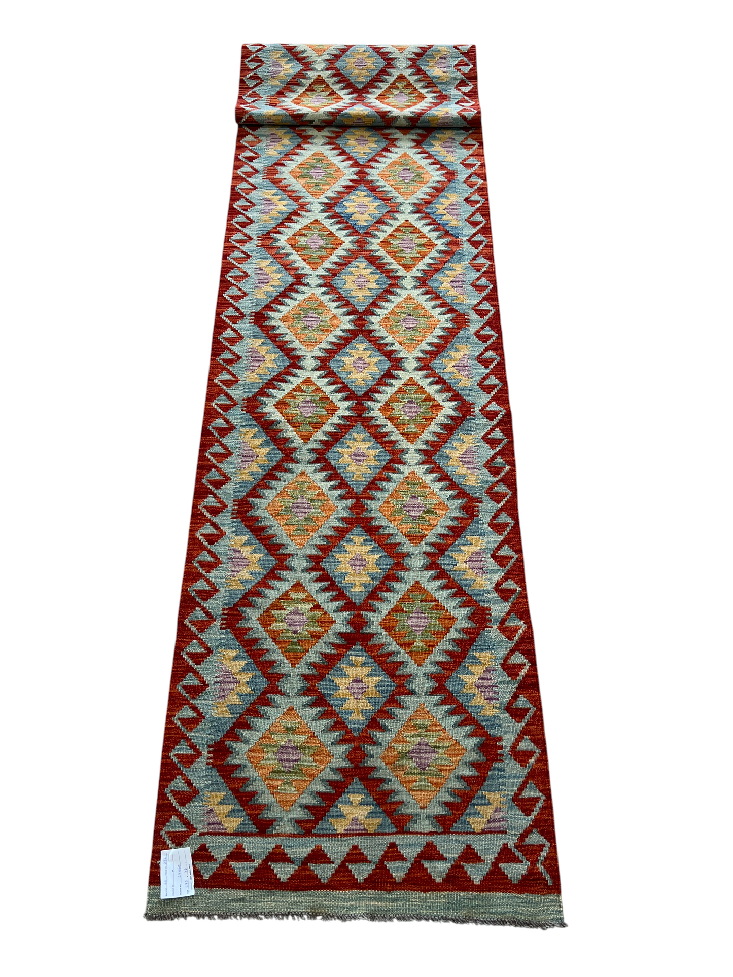 Flatweave kilim, Maimaneh-Afghan 475x76cm | Rug# 27460