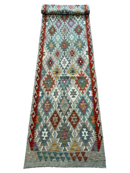 Flatweave kilim, Maimaneh-Afghan 480x83cm | Rug# 27461