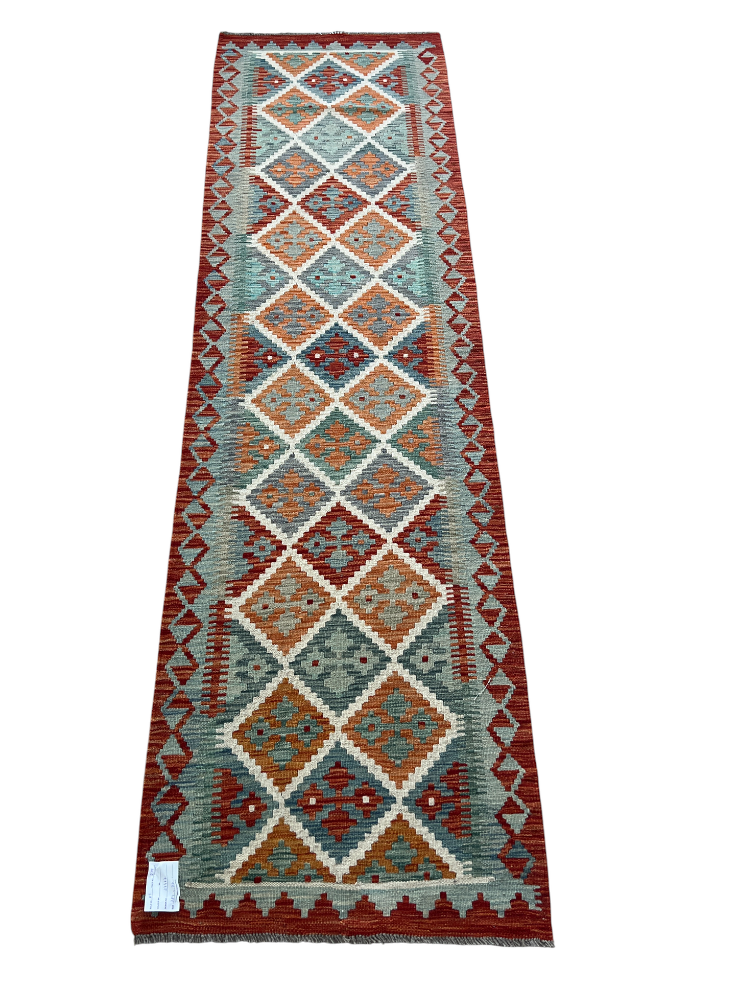 Flatweave kilim, Maimaneh-Afghan 284x76cm | Rug# 27467