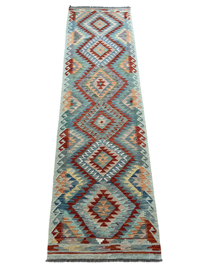 Flatweave kilim, Maimaneh-Afghan 290x78cm | Rug# 27468
