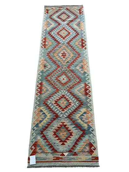 Flatweave kilim, Maimaneh-Afghan 290x78cm | Rug# 27468