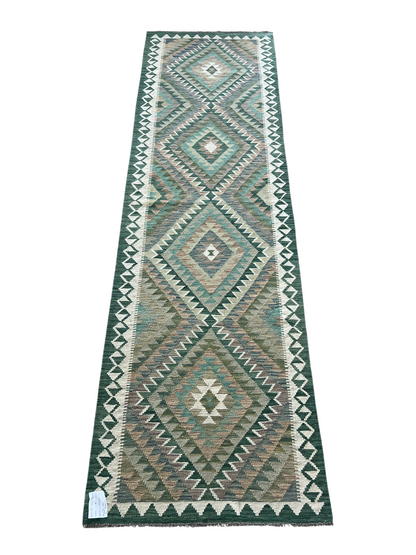 Flatweave kilim, Maimaneh-Afghan 290x83cm | Rug# 27469
