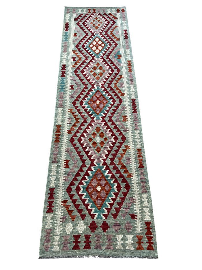 Flatweave kilim, Maimaneh-Afghan 297x80cm | Rug# 27471