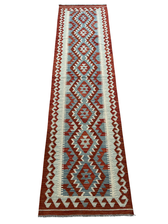 Flatweave kilim, Maimaneh-Afghan 293x79cm | Rug# 27472