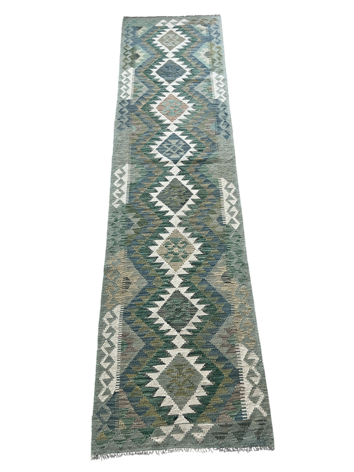 Flatweave kilim, Maimaneh-Afghan 293x79cm | Rug# 27473