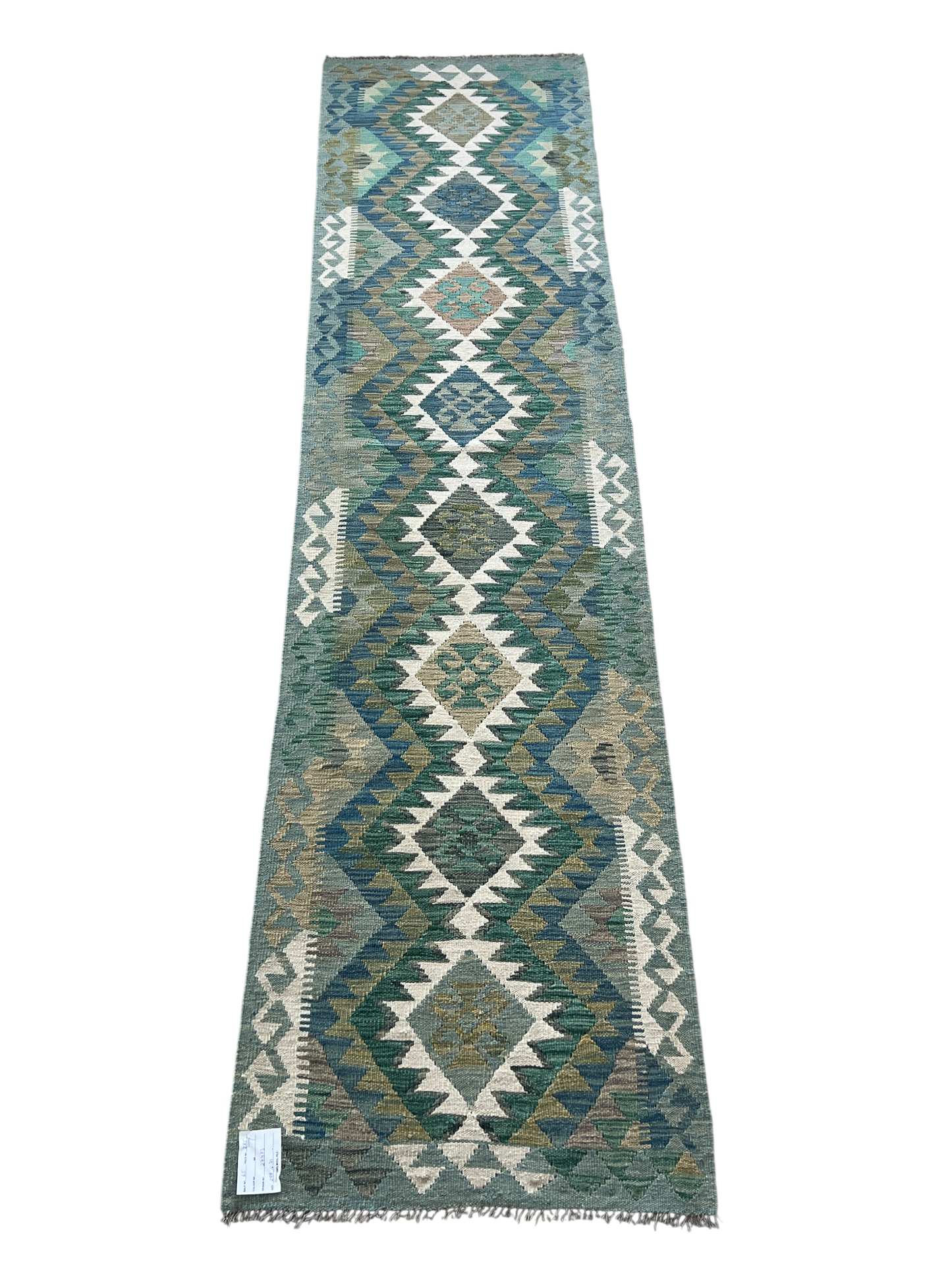 Flatweave kilim, Maimaneh-Afghan 293x79cm | Rug# 27473