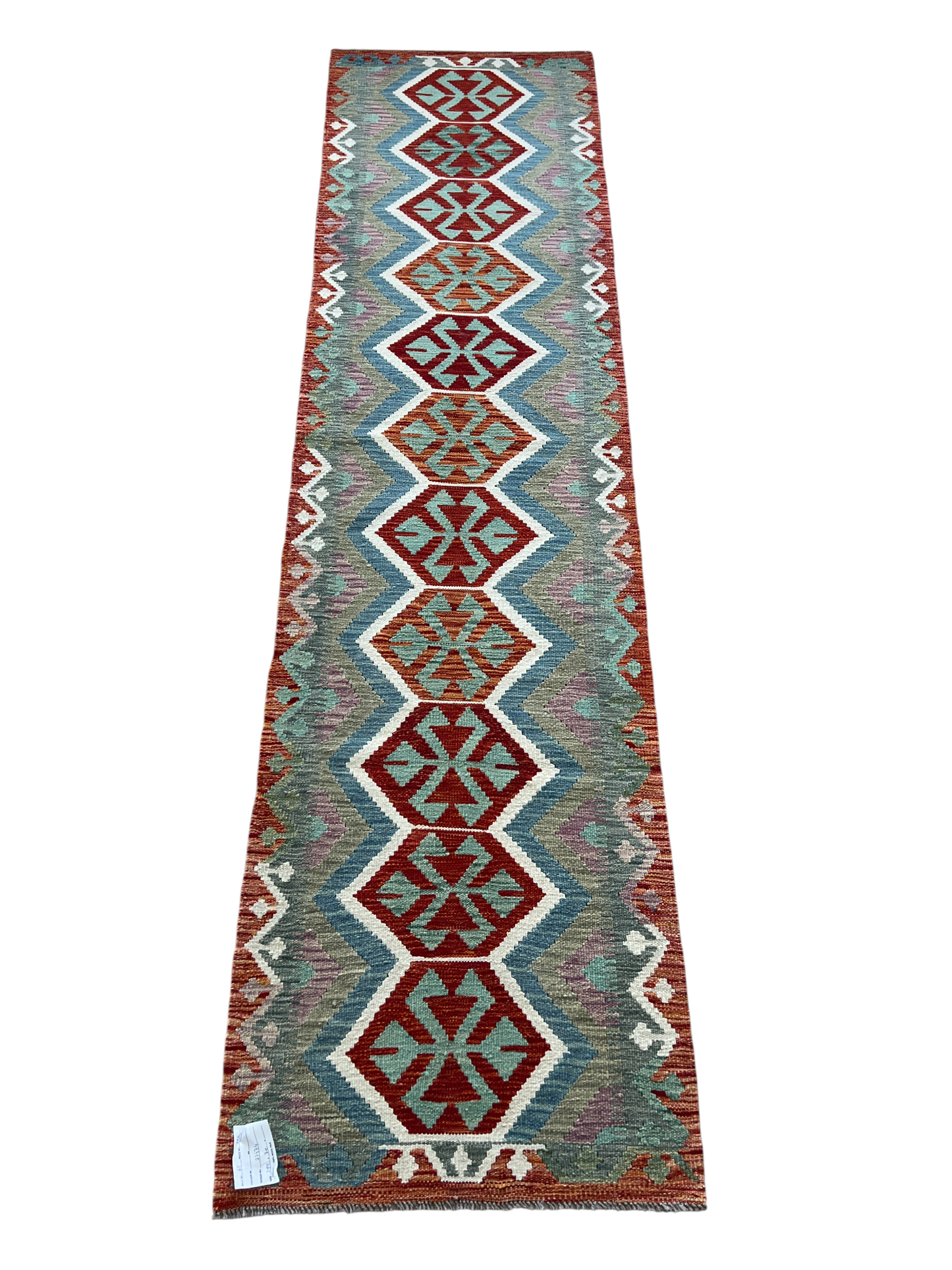 Flatweave kilim, Maimaneh-Afghan 299x70cm | Rug# 27474