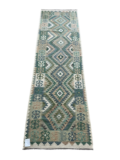 Flatweave kilim, Maimaneh-Afghan 288x83cm | Rug# 27475
