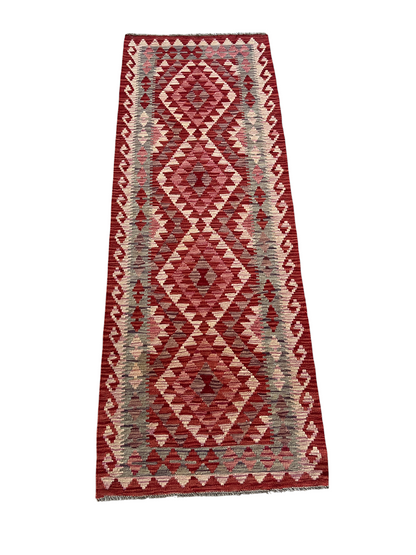 Flatweave kilim, Maimaneh-Afghan 194x66cm | Rug# 27480