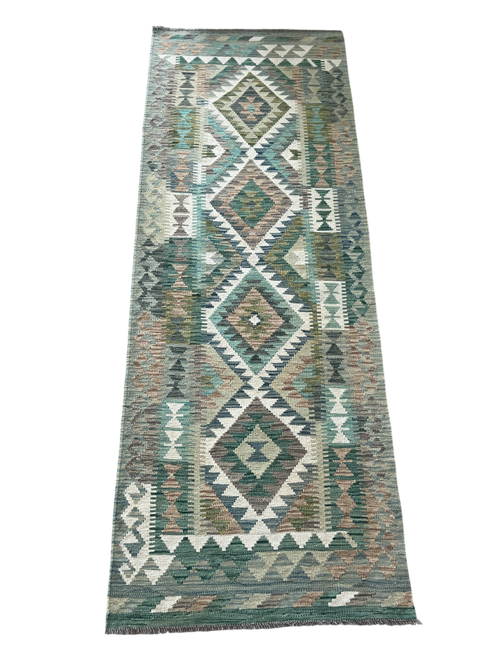 Flatweave kilim, Maimaneh-Afghan 209x74cm | Rug# 27481