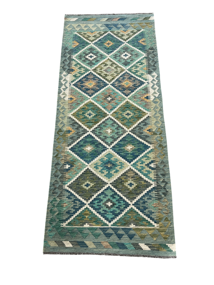 Flatweave kilim, Maimaneh-Afghan 195x77cm | Rug# 27482