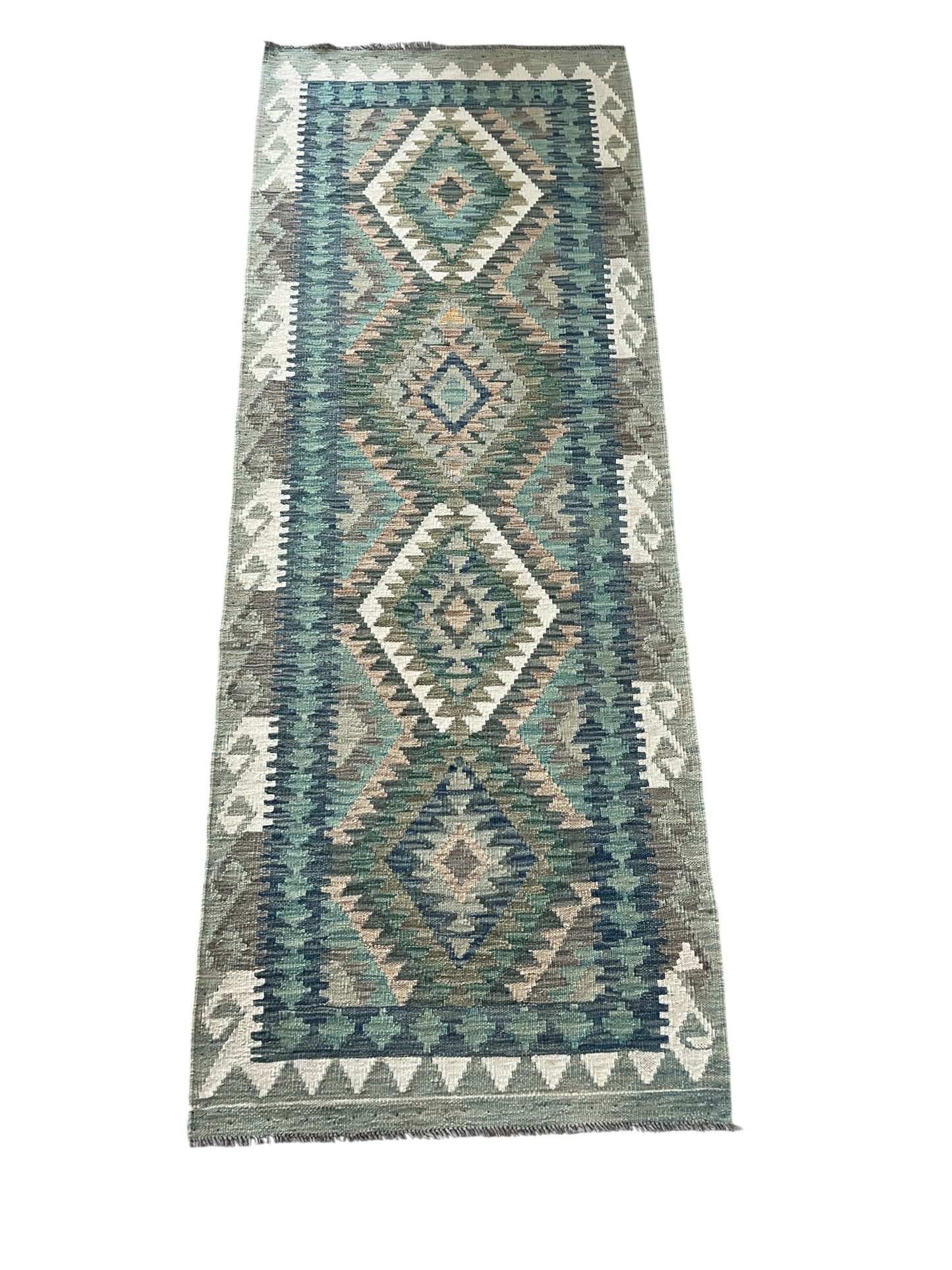 Flatweave kilim, Maimaneh-Afghan 200x72cm | Rug# 27483