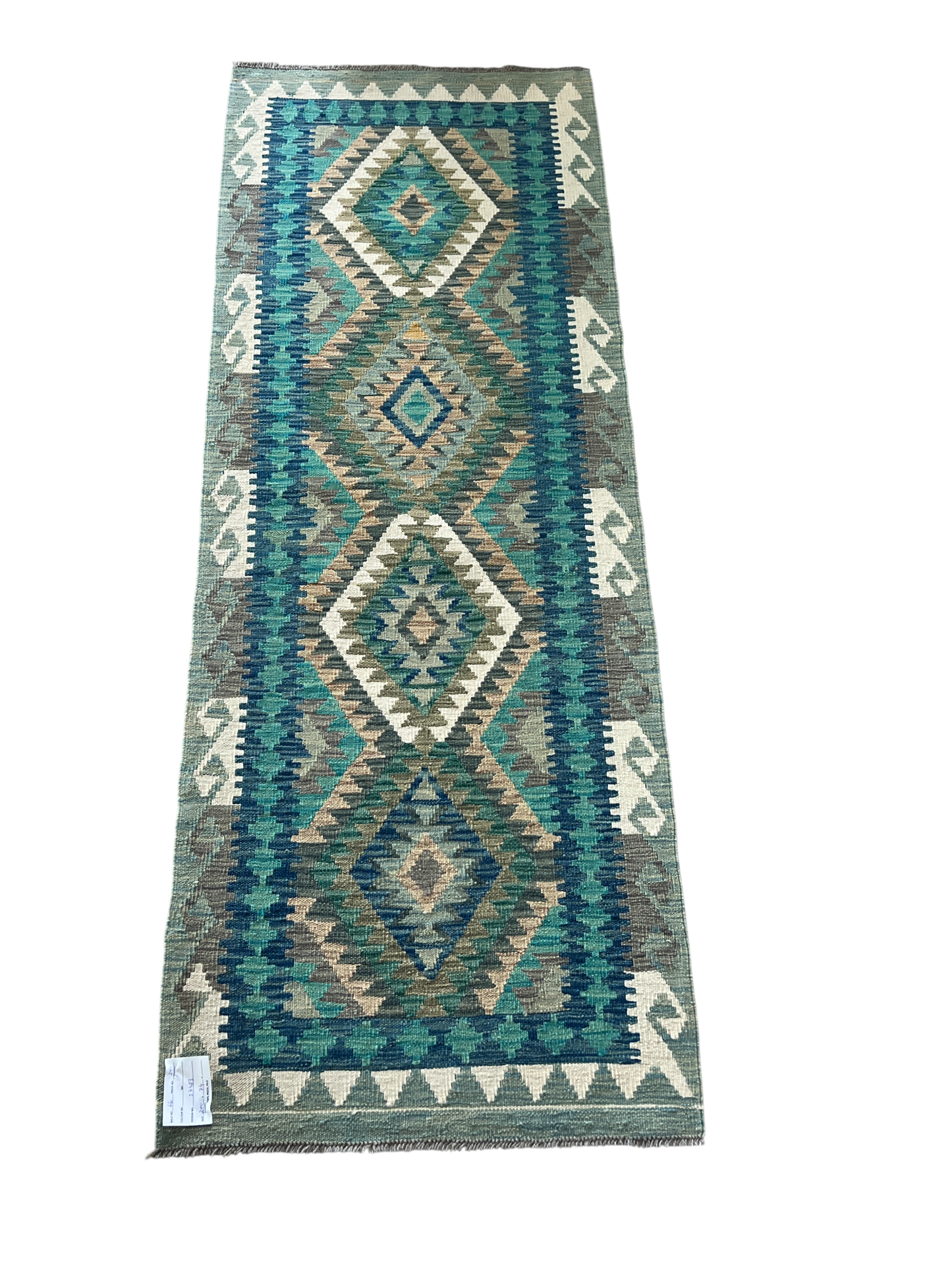 Flatweave kilim, Maimaneh-Afghan 200x72cm | Rug# 27483