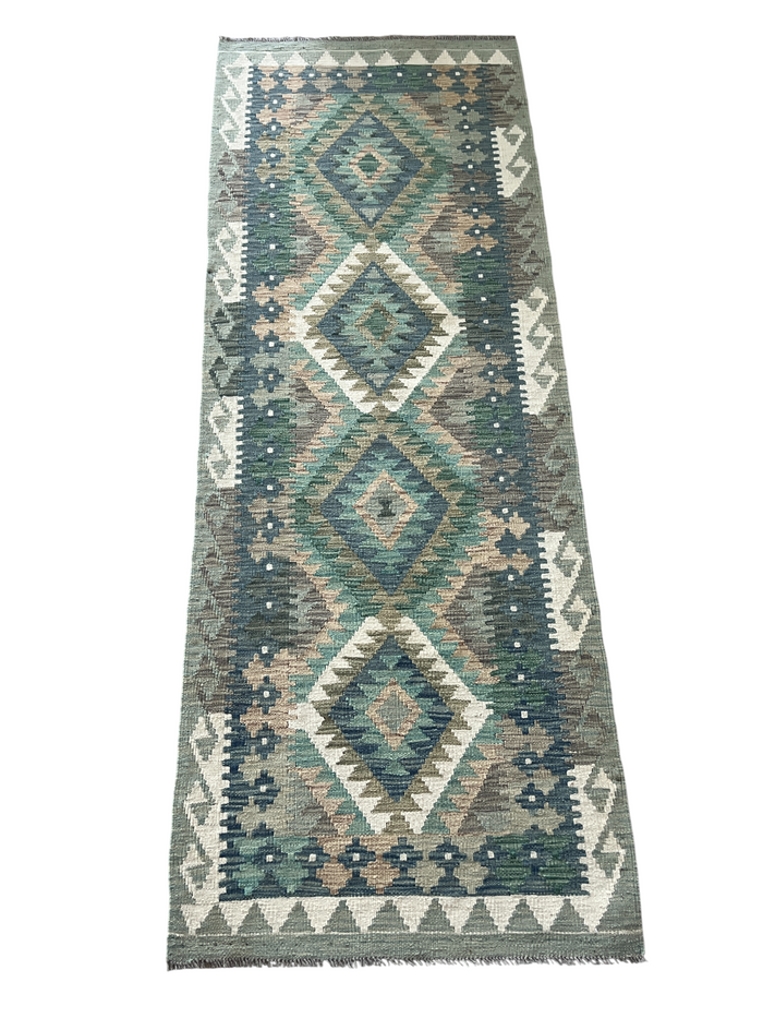 Flatweave kilim, Maimaneh-Afghan 201x73cm | Rug# 27484