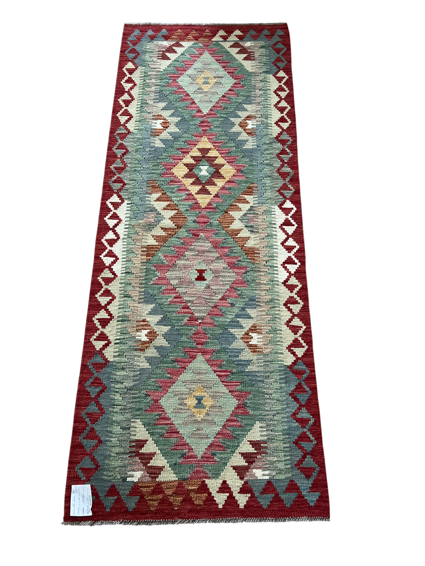 Flatweave kilim, Maimaneh-Afghan 200x75cm | Rug# 27485