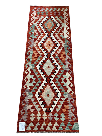 Flatweave kilim, Maimaneh-Afghan 192x67cm | Rug# 27486