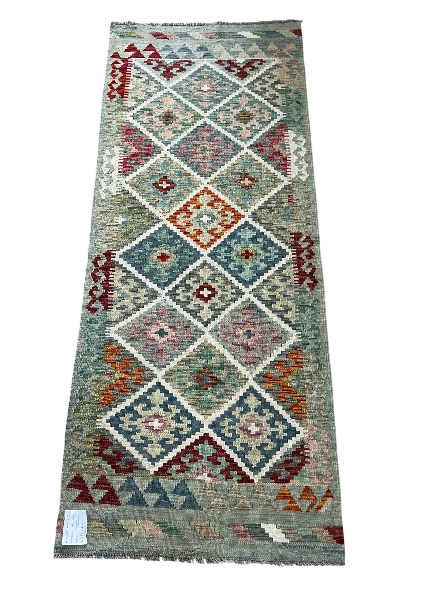 Flatweave kilim, Maimaneh-Afghan 193x75cm | Rug# 27487
