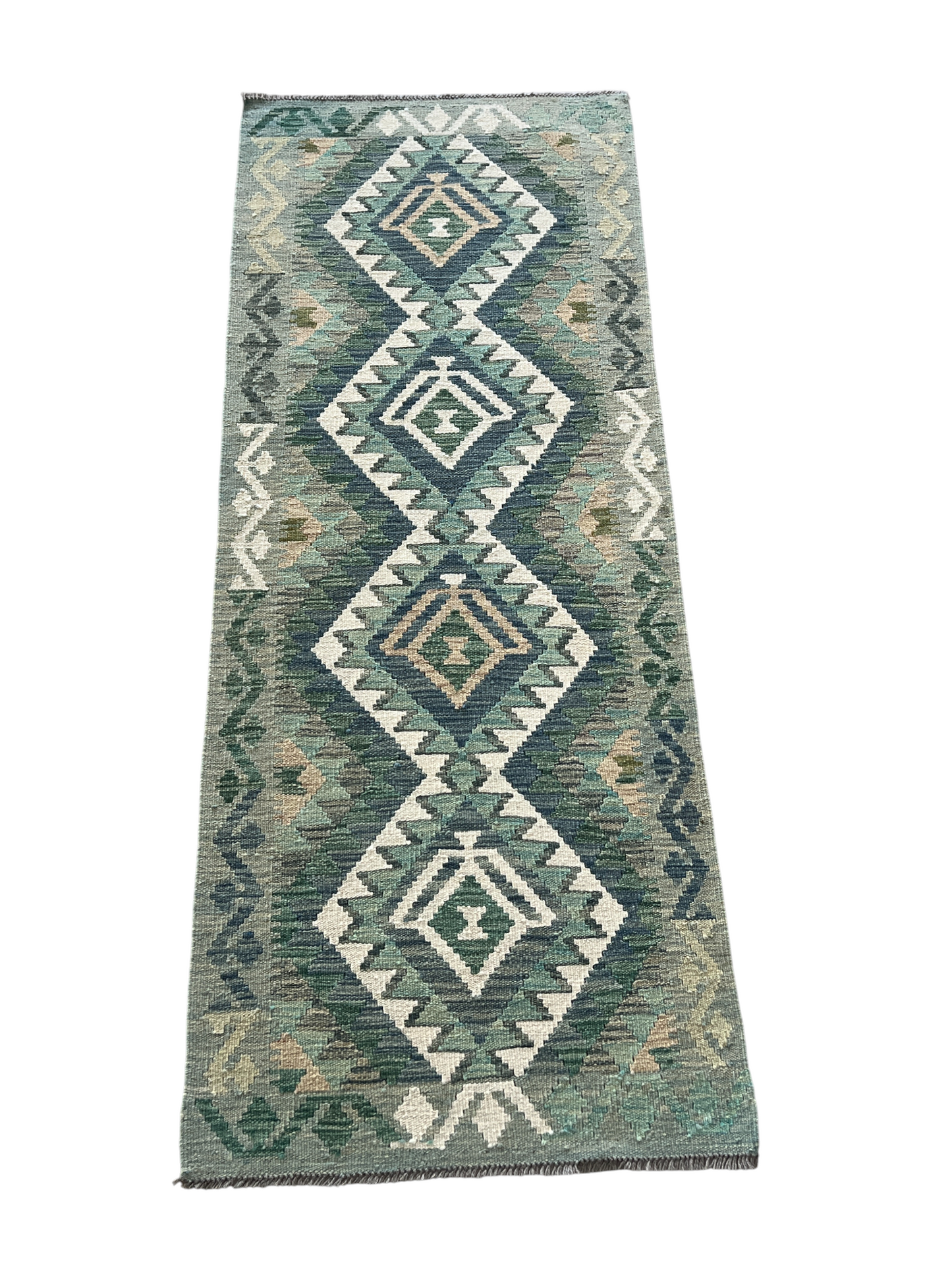 Flatweave kilim, Maimaneh-Afghan 190x73cm | Rug# 27488