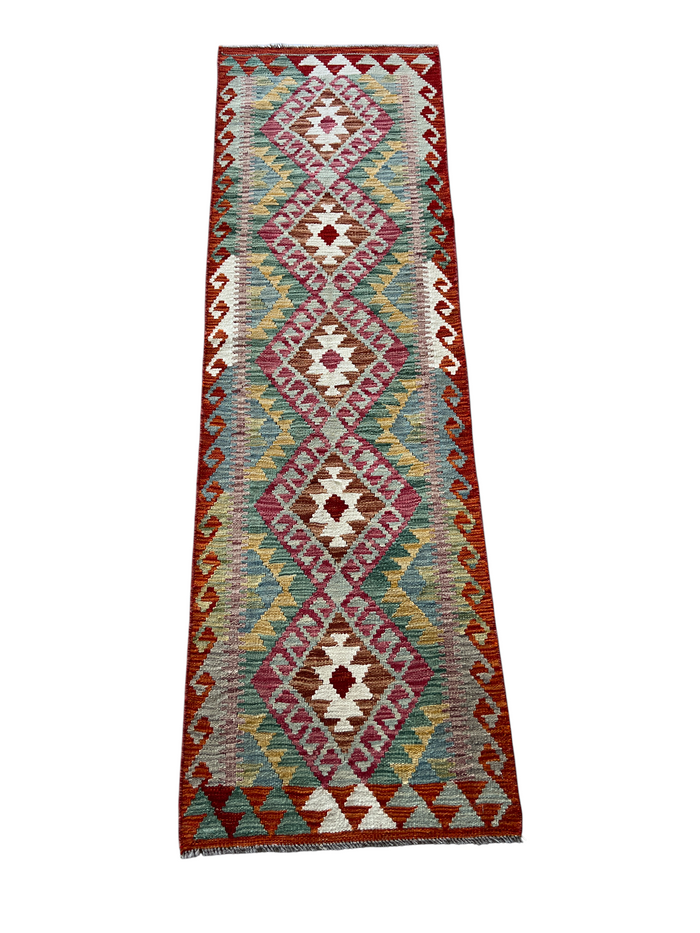 Flatweave kilim, Maimaneh-Afghan 194x58cm | Rug# 27489