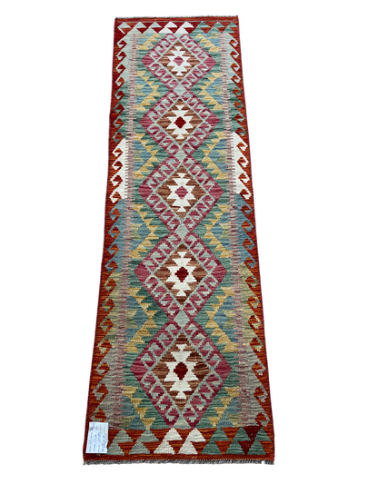 Flatweave kilim, Maimaneh-Afghan 194x58cm | Rug# 27489