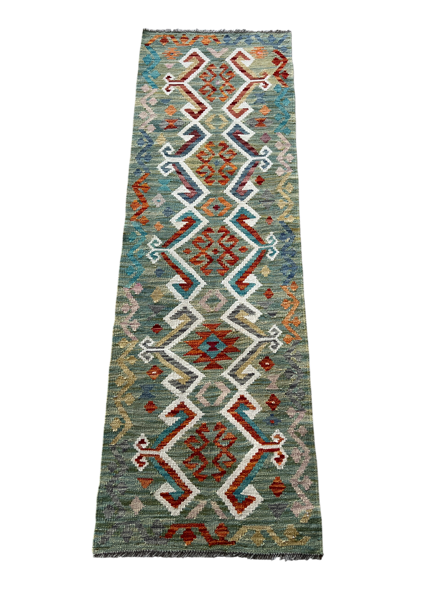 Flatweave kilim, Maimaneh-Afghan 183x59cm | Rug# 27491