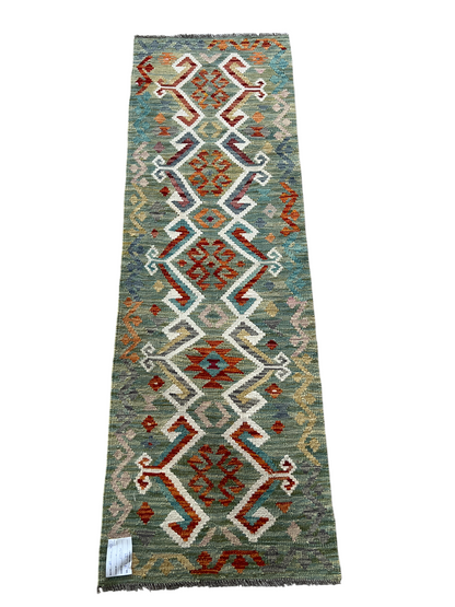 Flatweave kilim, Maimaneh-Afghan 183x59cm | Rug# 27491