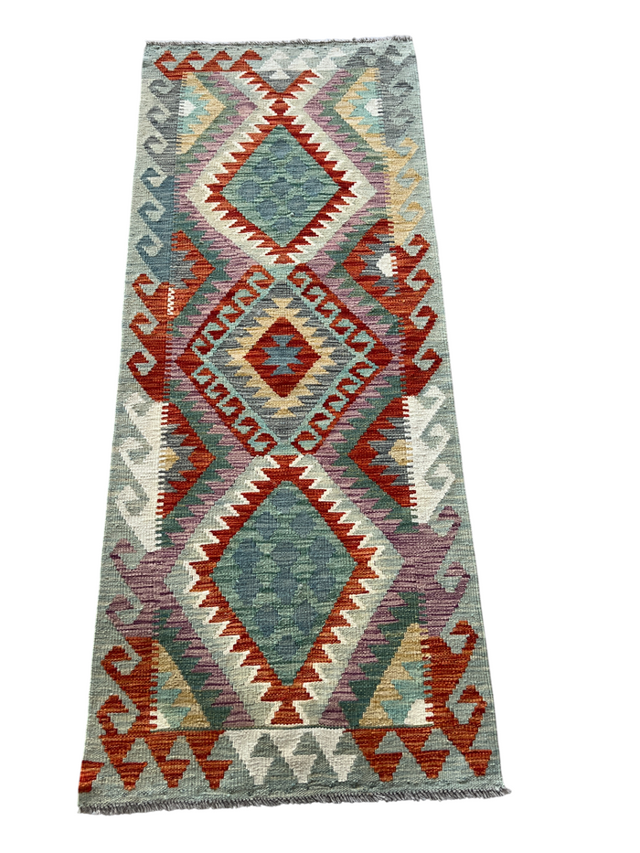 Flatweave kilim, Maimaneh-Afghan 180x71cm | Rug# 27492