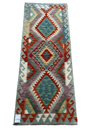 Flatweave kilim, Maimaneh-Afghan 180x71cm | Rug# 27492