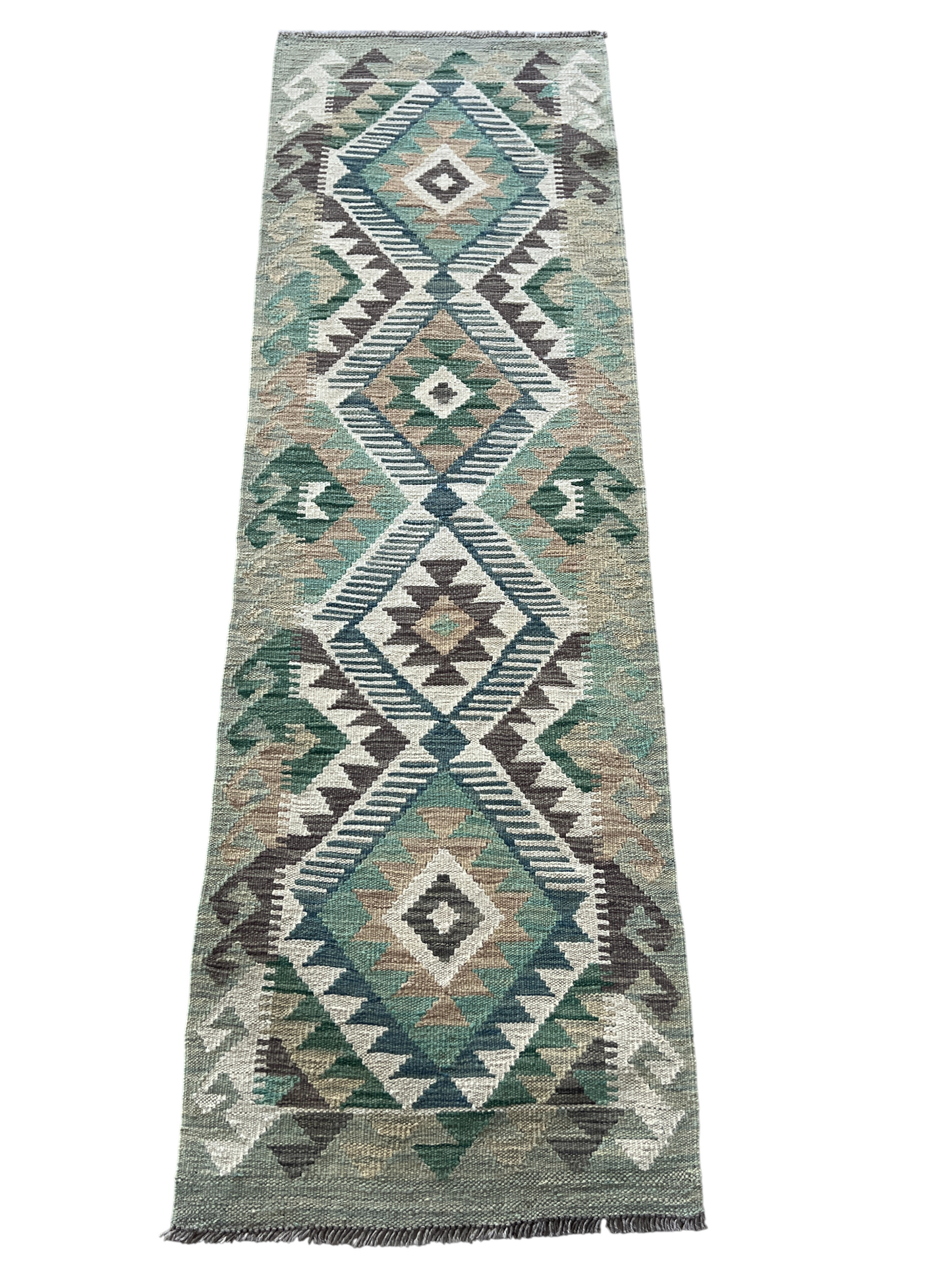 Flatweave kilim, Maimaneh-Afghan 193x60m | Rug# 27493