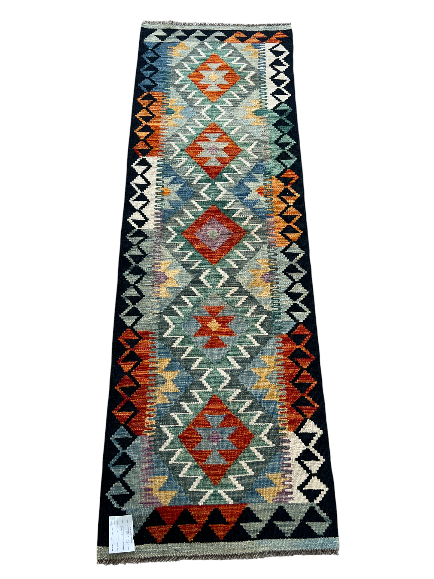 Flatweave kilim, Maimaneh-Afghan 193x61m | Rug# 27494