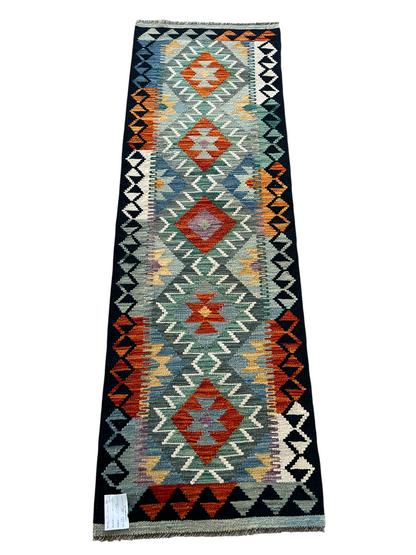 Flatweave kilim, Maimaneh-Afghan 193x61m | Rug# 27494