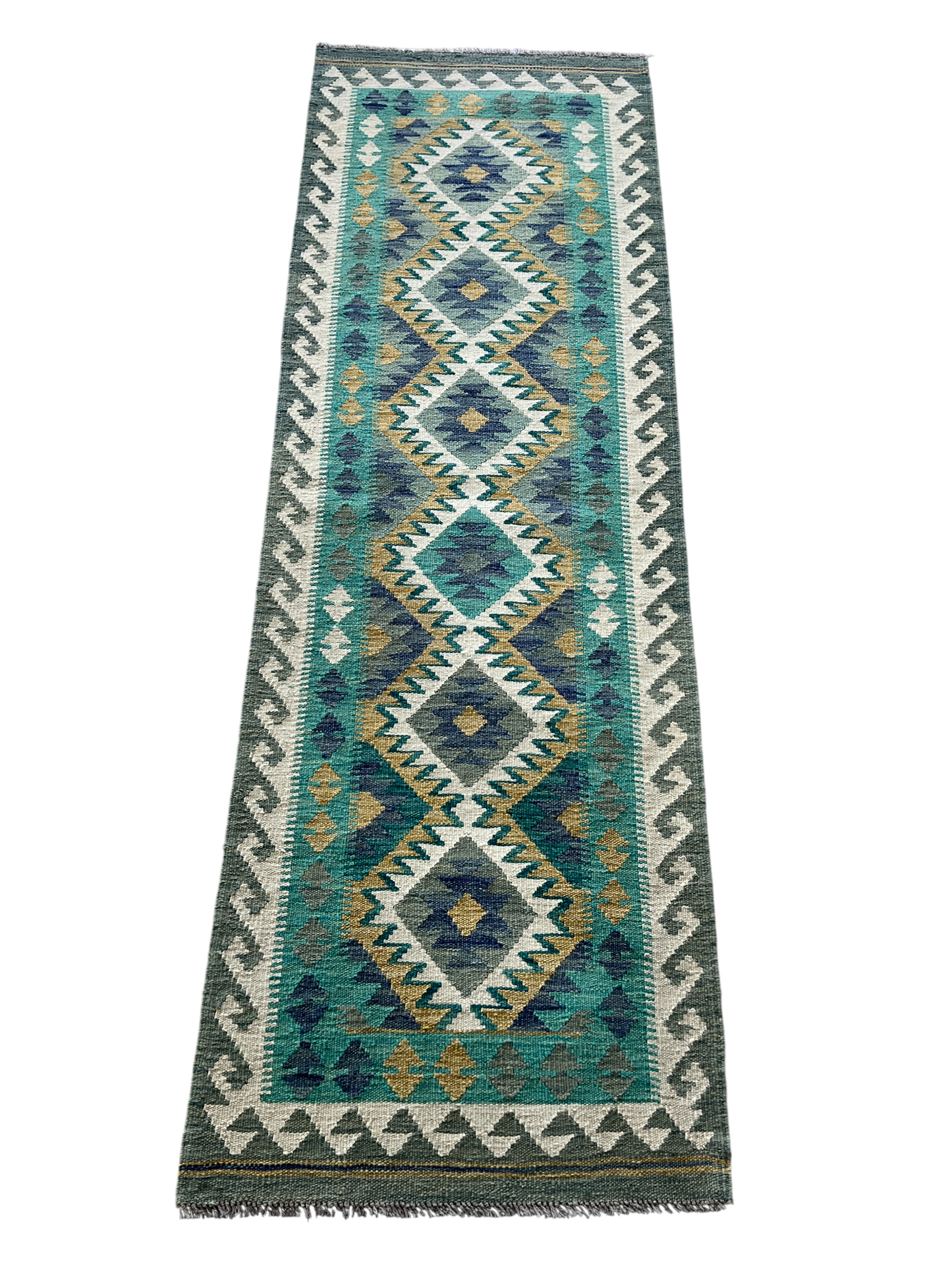 Flatweave kilim, Maimaneh-Afghan 200x64cm | Rug# 27495