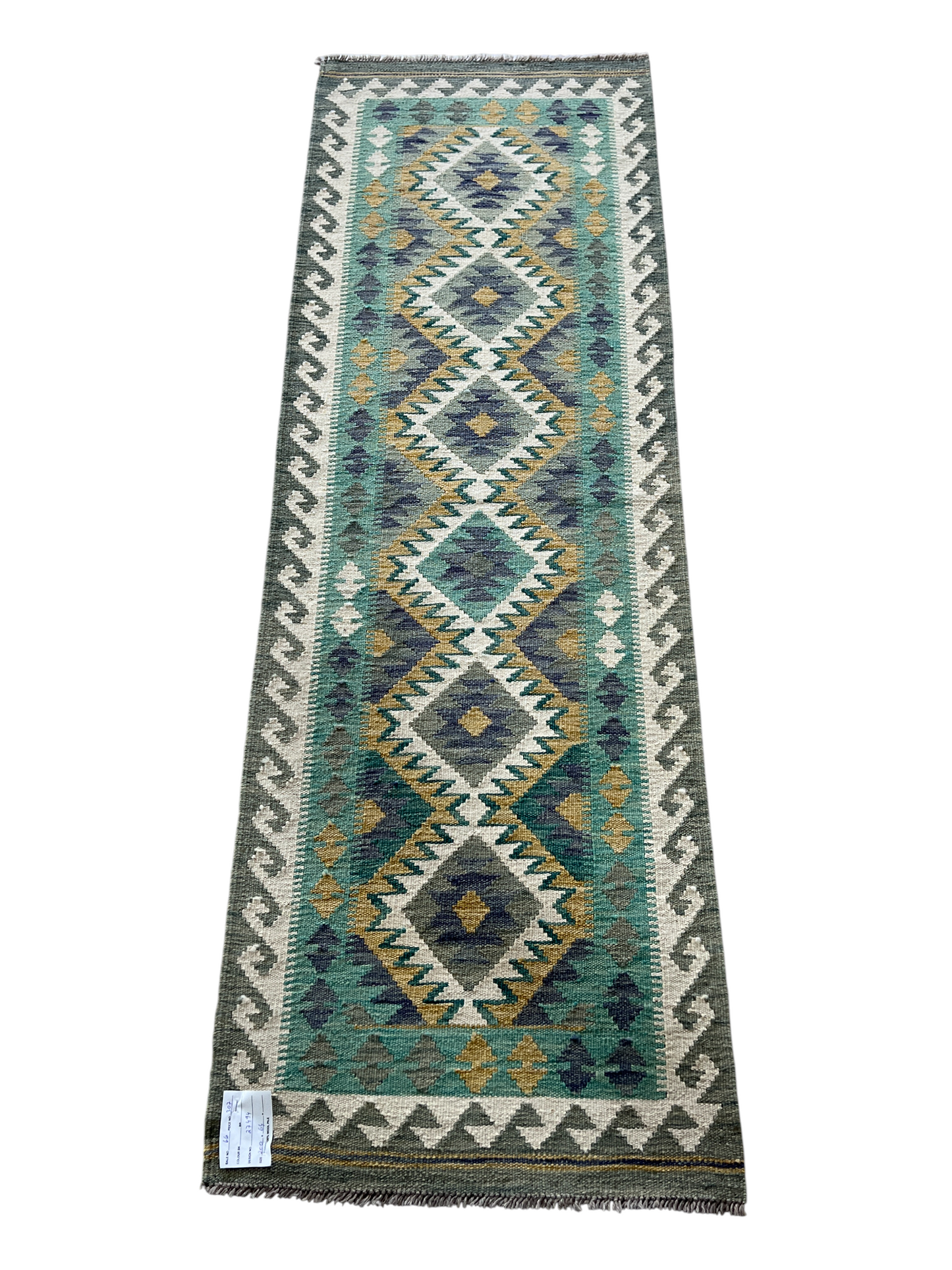 Flatweave kilim, Maimaneh-Afghan 200x64cm | Rug# 27495