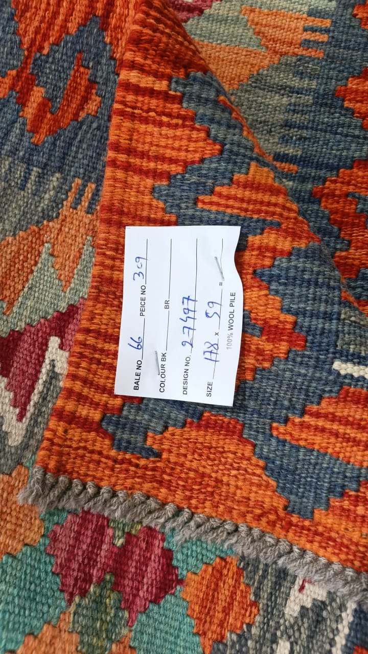 Flatweave kilim, Maimaneh-Afghan 178x59cm | Rug# 27497