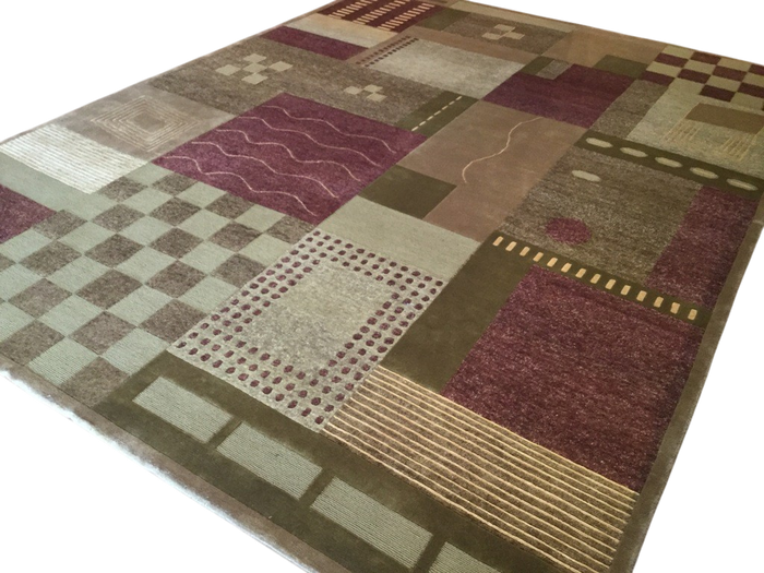 ABC Modern Tibetan Weave designer Rug  366×274 cm | Rug# 9385