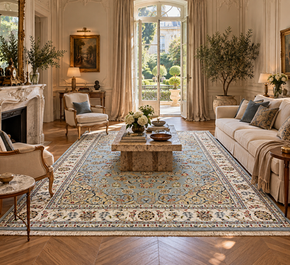 Hand-Knotted Nain Design Rug 310x205 cm | Rug#32213