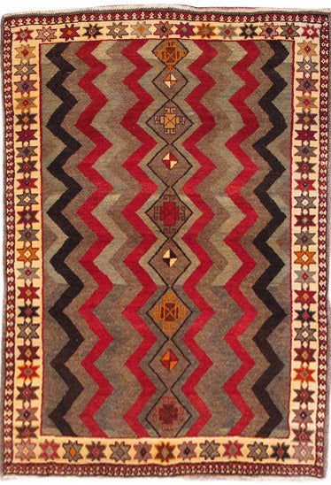 Vintage Nomadic Gabbeh 187x120cm | Rug# 3537