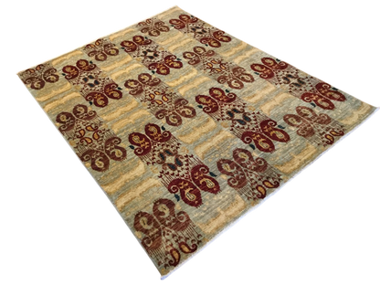 Afghan Ikat Design Rug 194x145cm | Rug# 23951