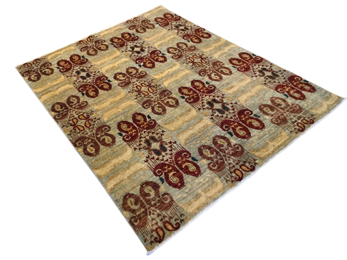 Afghan Ikat Design Rug 194x145cm | Rug# 23951