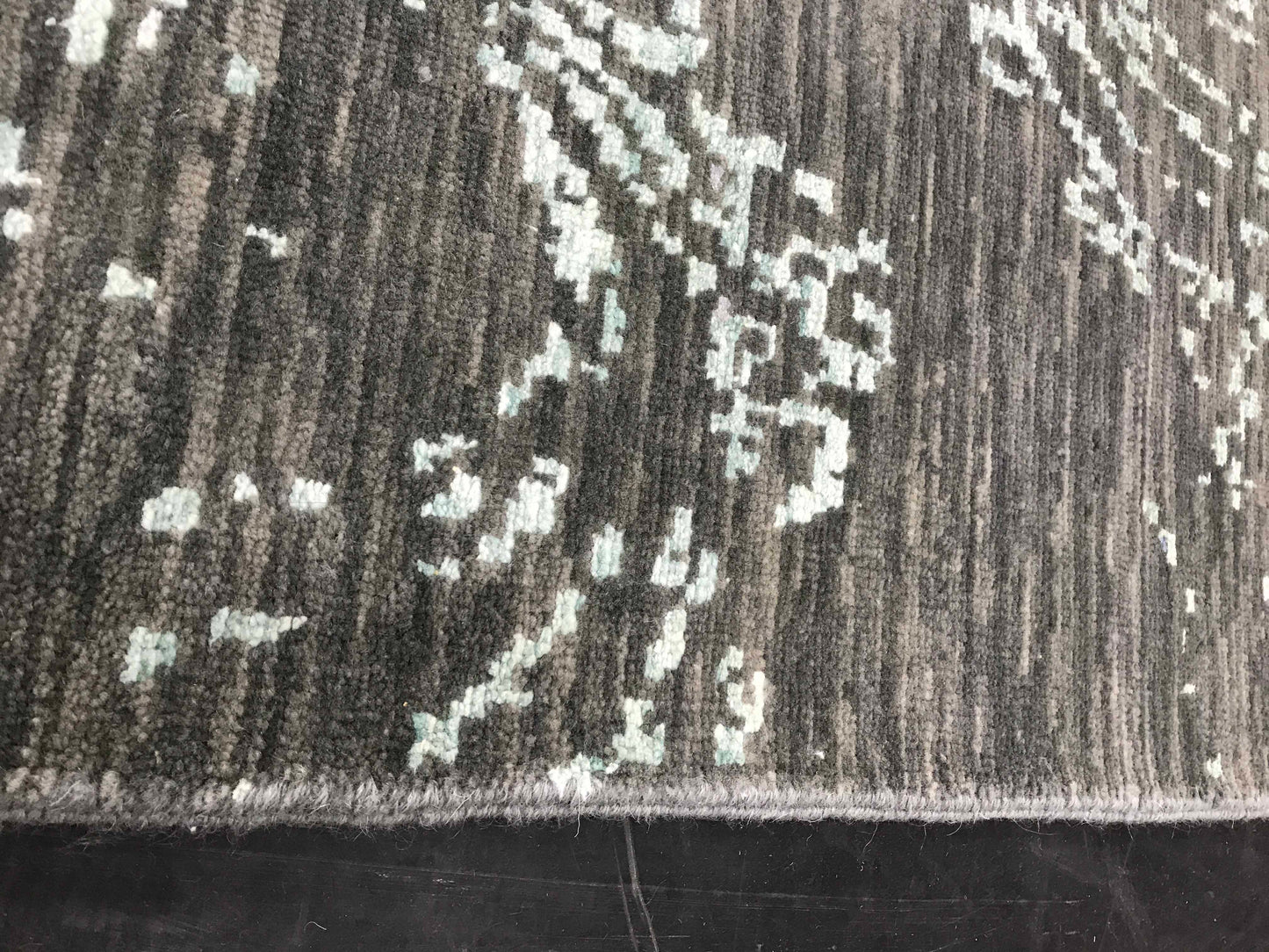 Agra modern design carpet, bamboo silk and wool pile 428x298 cm | Rug#30214