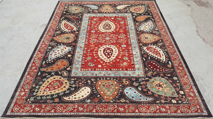 Rare Samarkand Suzani Design Rug 354x263 cm | Rug# 25469