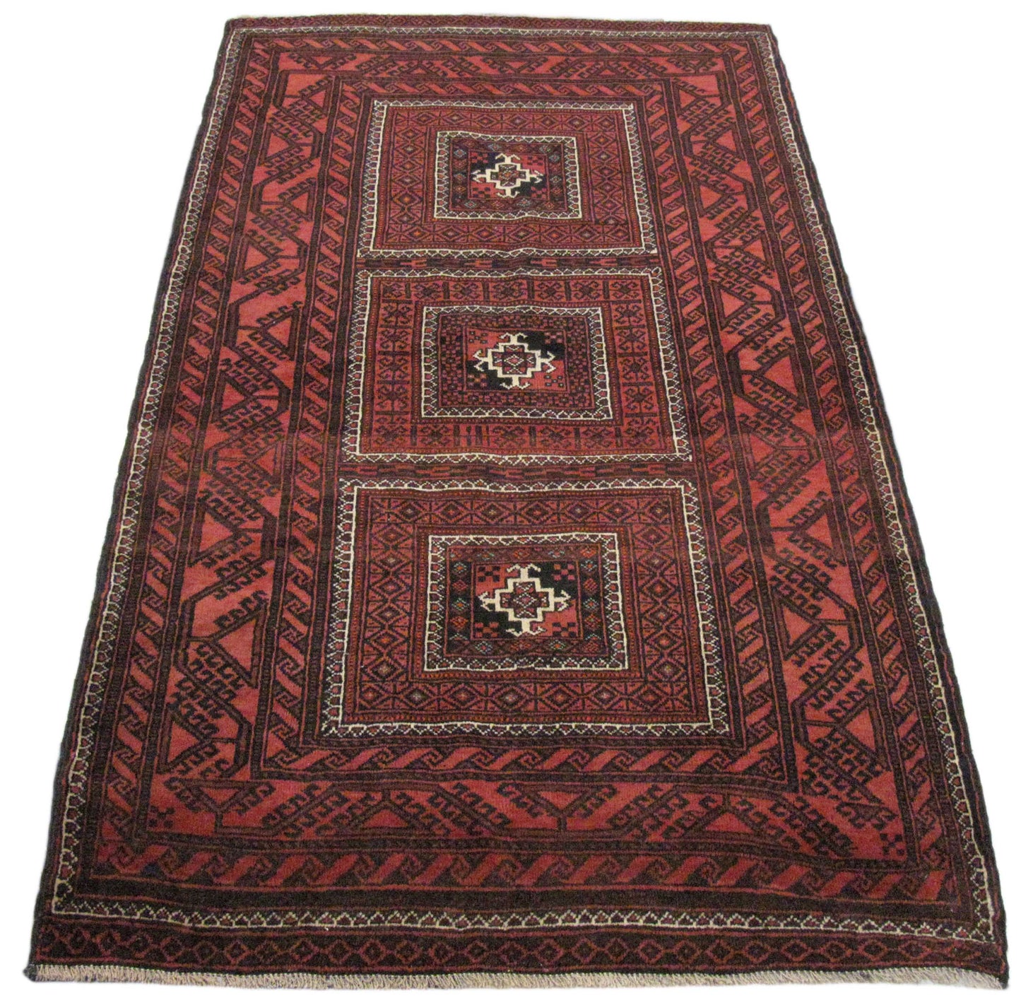 Vintage Persian Nomadic Balouch rug 185x105 cm | Rug#27106