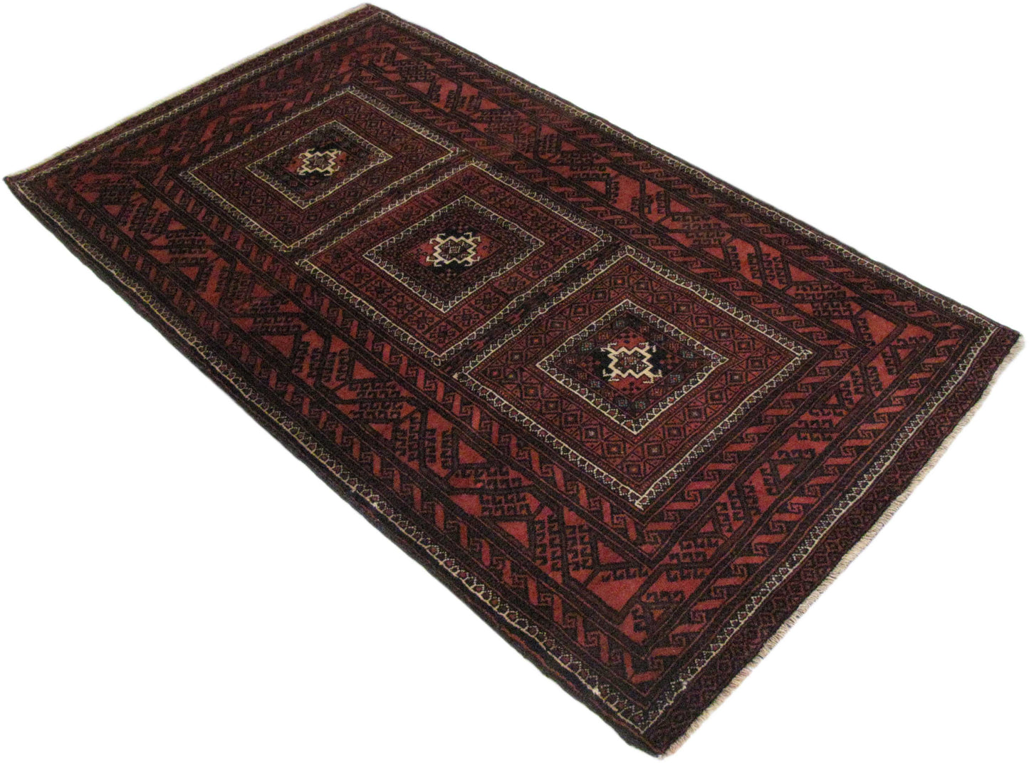 Vintage Persian Nomadic Balouch rug 185x105 cm | Rug#27106