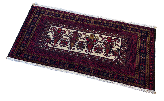 Rare Persian Balouch Tribal Bagface 105x52cm 105x52cm | Rug# 3411