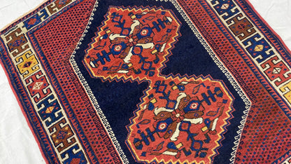 Rare Afshar, early 20th-c Rookorsi 110x96cm | Rug# 7264A