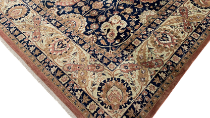 Superfine 19th c Tabriz design, vegetable dyes and fine wool 426x302 cm | Rug# 30018