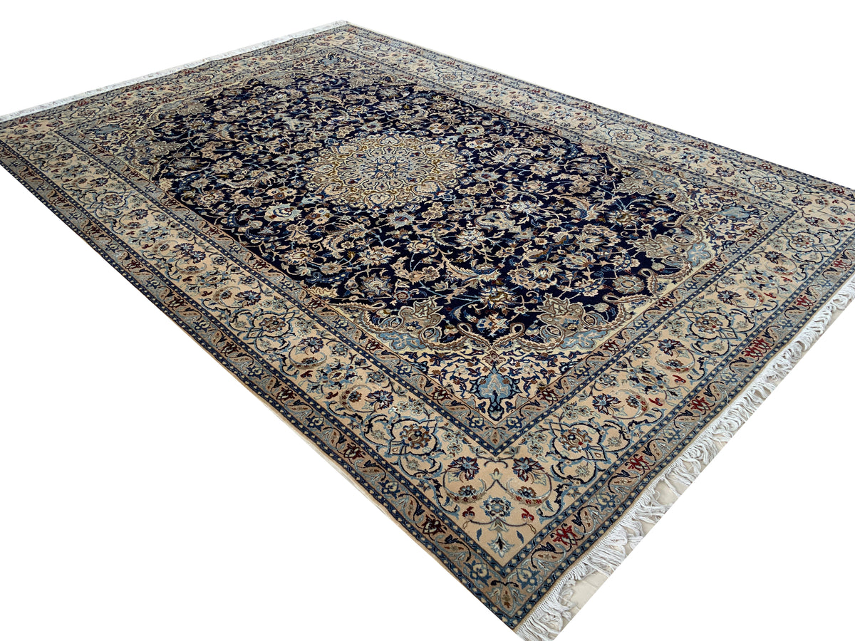 Fine Persian Nain 9LA Shah-Abbassi Rug 378x264 cm | Rug# 10071