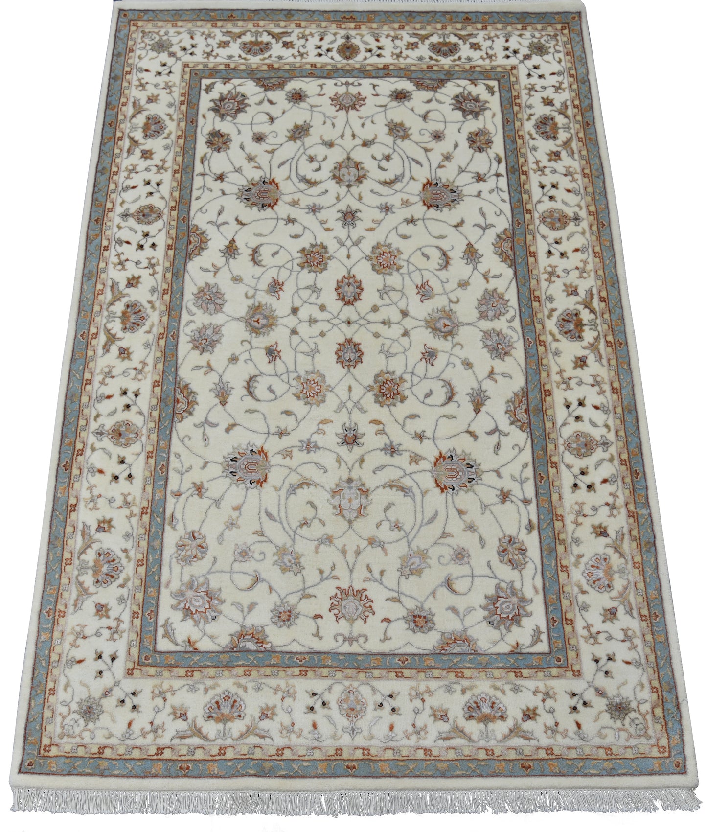 Jaipur carpet all over 16th century with Safavid stylised flowers 182x117cm | Rug# 31106