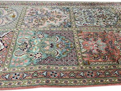 Fine Srinagar hall runner, 100% silk pile on a cotton warp  298x79 cm | Rug# 31226