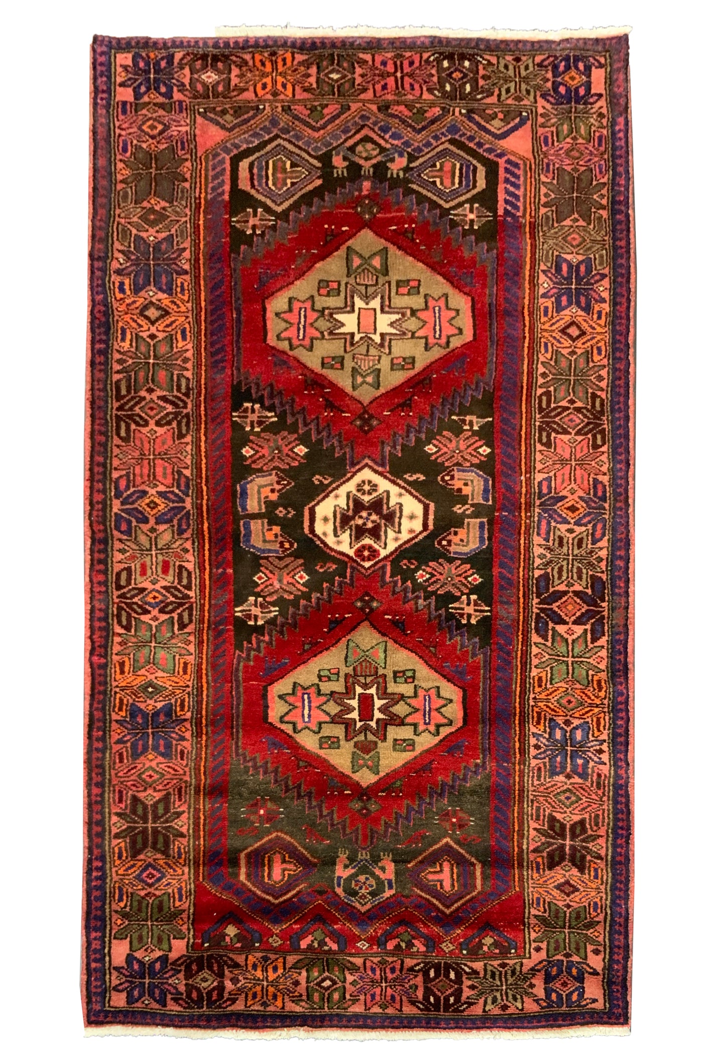 Vintage Kurdi Hamedan Rug – Rare Tribal Piece c.1960 198x110cm | Rug#10611